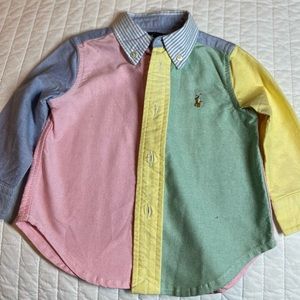 Kid polo button down